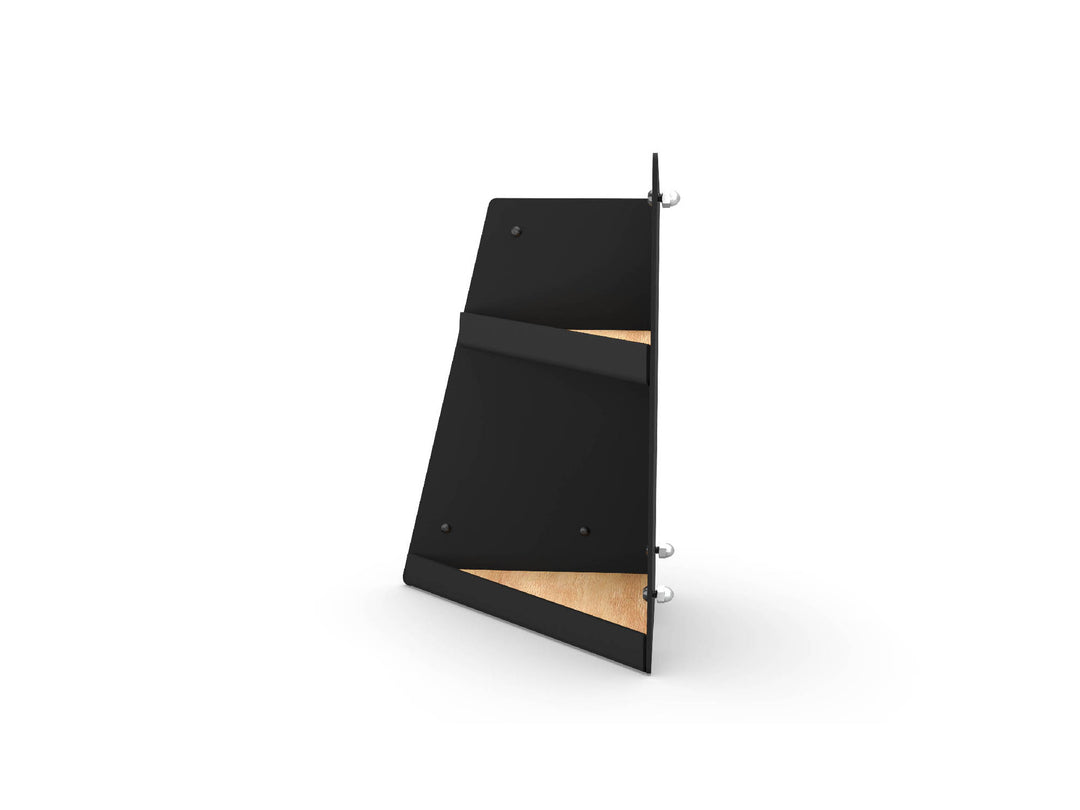 Left Hand Shallow Angled Shelf - Black