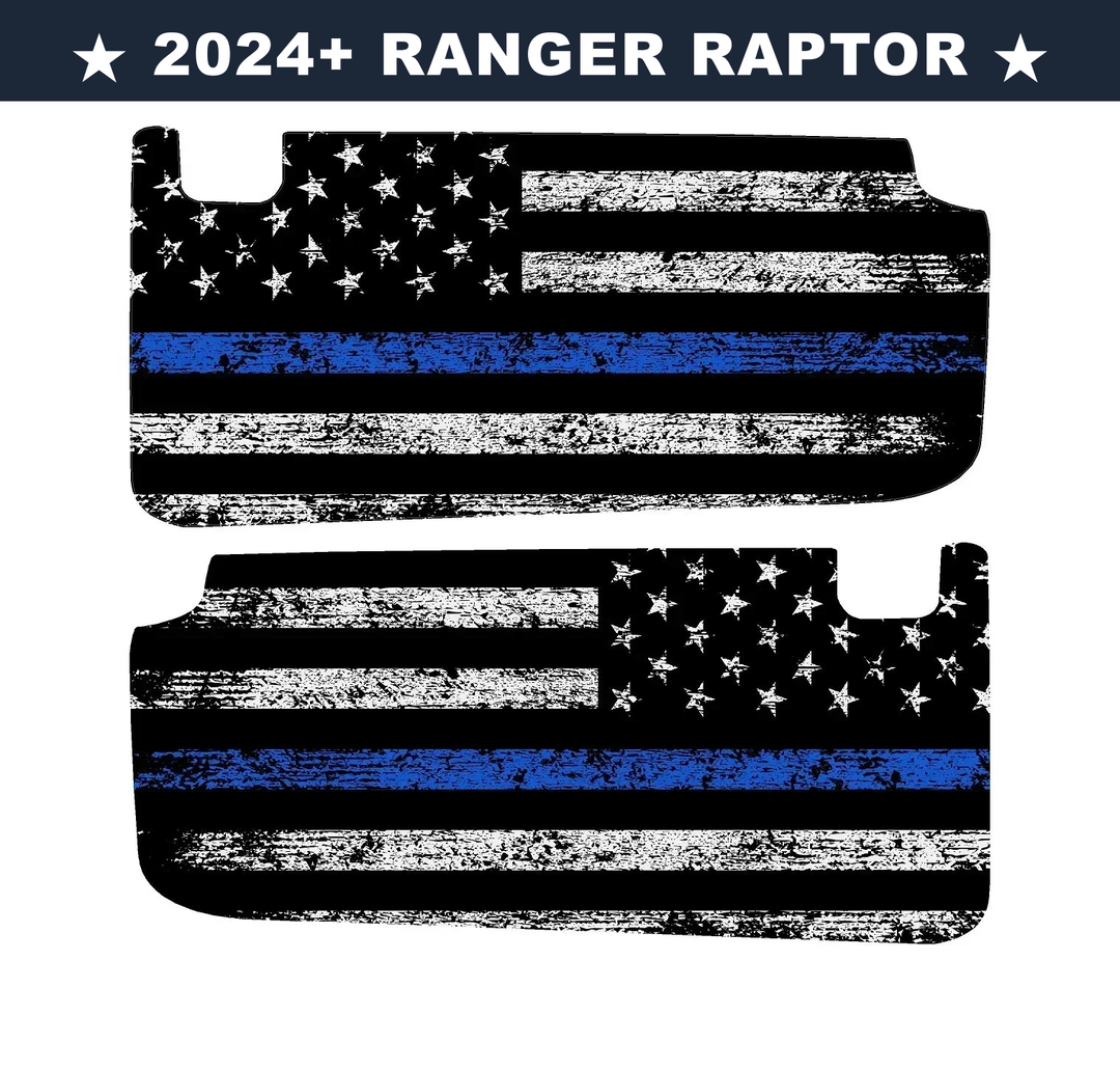 Freedom Series Sun Visor Overlays (Printed Series) - 2024+ Ranger Raptor (with Homelink)