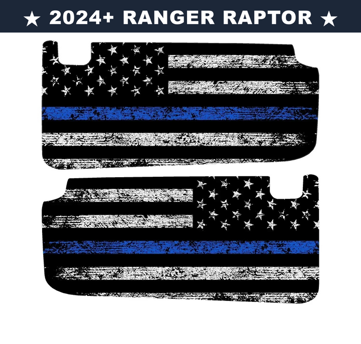 Freedom Series Sun Visor Overlays (Printed Series) - 2024+ Ranger Raptor (with Homelink)