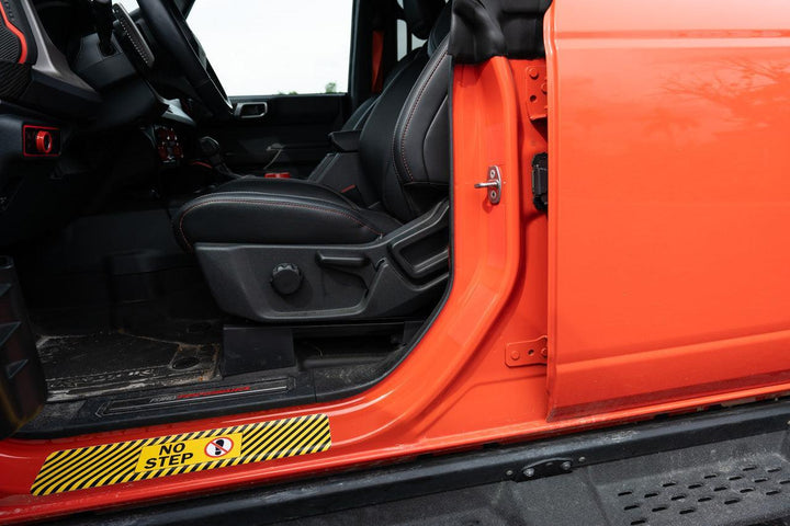 Door Jamb Sticker Cover Up Kit (Printed Series) - 2021-2023 Bronco