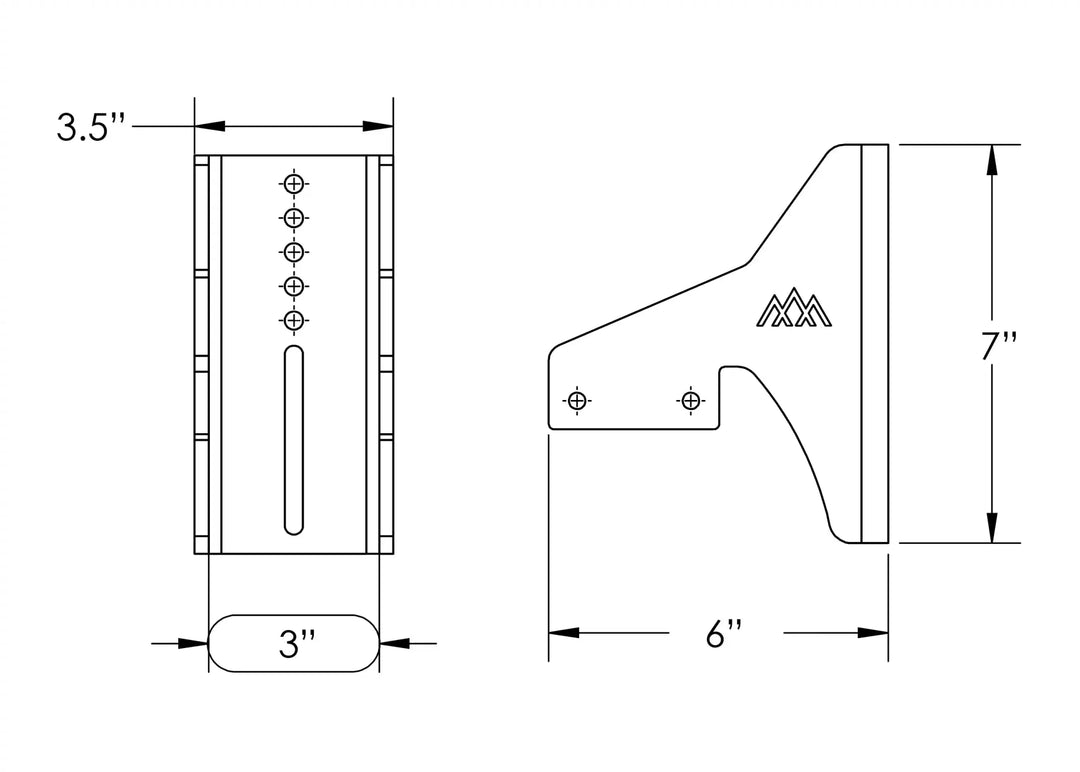 HD Awning Brackets for DRIFTR Roof Racks by Backwoods Adventure Mods | KOVA Offroad