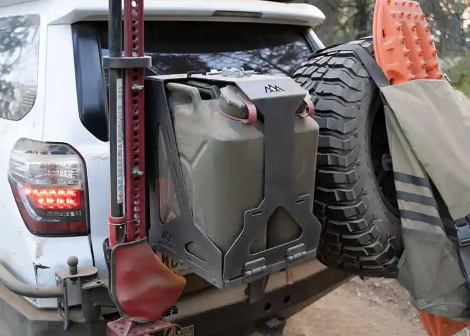 Jerry's Can Holder - Dual Universal Jerry Can Carrier by Backwoods Adventure Mods | KOVA Offroad