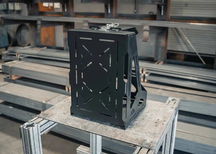 Jerry's Can Holder - Dual Universal Jerry Can Carrier by Backwoods Adventure Mods | KOVA Offroad