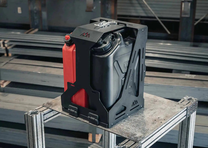 Jerry's Can Holder - Dual Universal Jerry Can Carrier by Backwoods Adventure Mods | KOVA Offroad