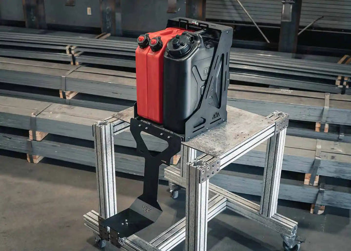 Jerry's Can Holder - Dual Universal Jerry Can Carrier by Backwoods Adventure Mods | KOVA Offroad