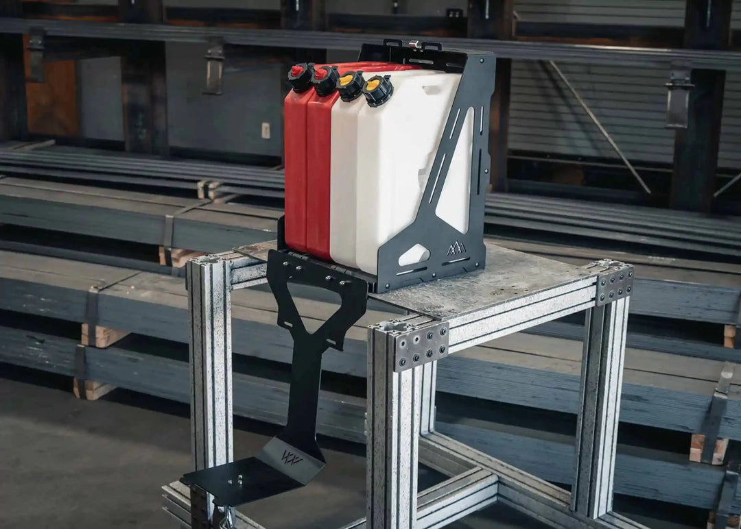 Jerry's Can Holder - Dual Universal Jerry Can Carrier by Backwoods Adventure Mods | KOVA Offroad