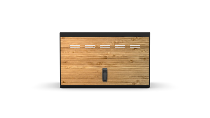 24" Upper Cabinet Black - Bamboo Door