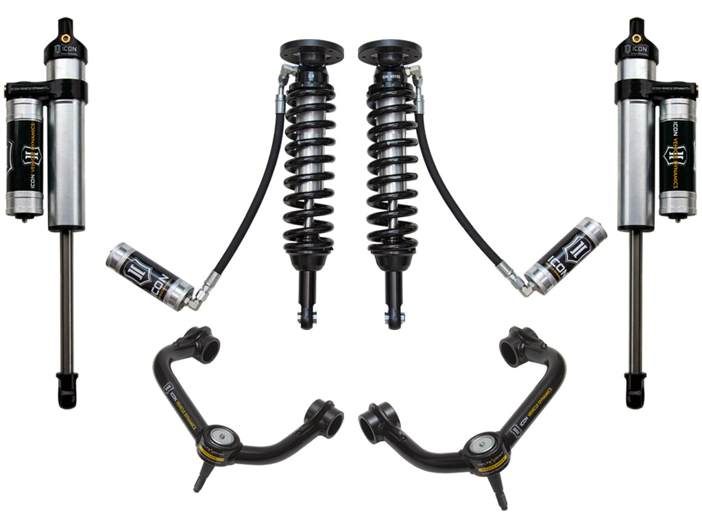 ICON 2009-2013 Ford F-150 4WD, 1.75-2.63" Lift, Stage 4 Suspension System, Tubular