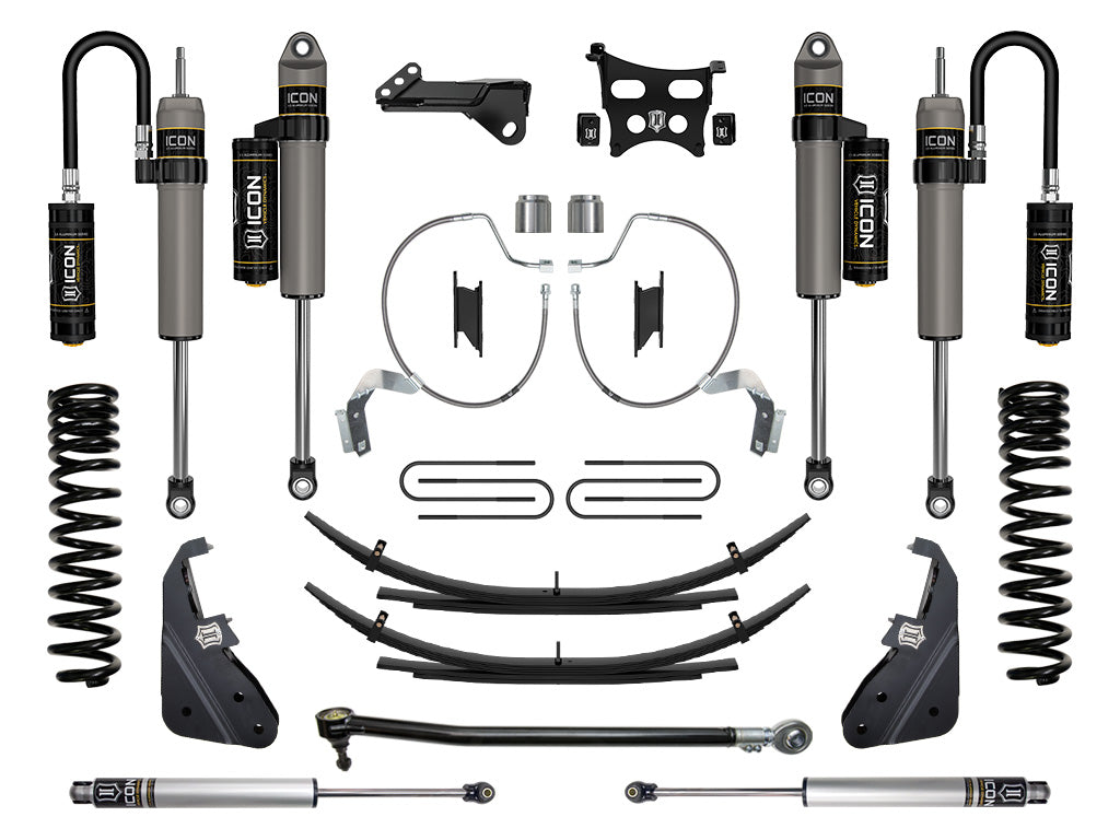 ICON 2023-2026 Ford F-250/F-350 Super Duty 4WD, Gas, 4.5" Lift, Stage 4 Suspension System w/ Expansion Packs