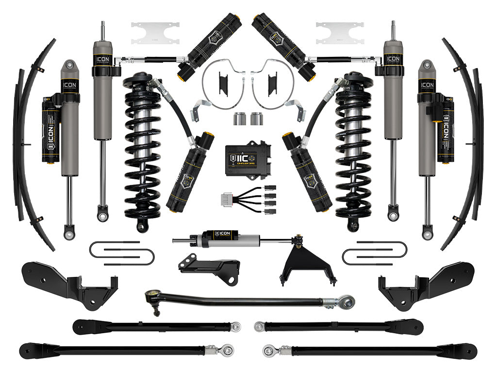 ICON 2023-2026 Ford F-250/F-350 Super Duty 4WD, 4-5.5" Lift, Stage 9 Coilover Conversion System w/ Expansion Packs