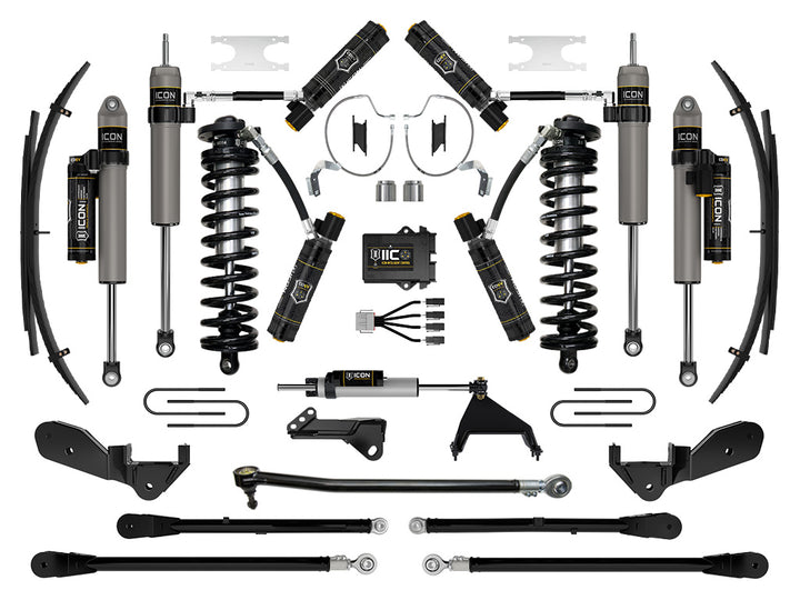 ICON 2023-2026 Ford F-250/F-350 Super Duty 4WD, 4-5.5" Lift, Stage 9 Coilover Conversion System w/ Expansion Packs