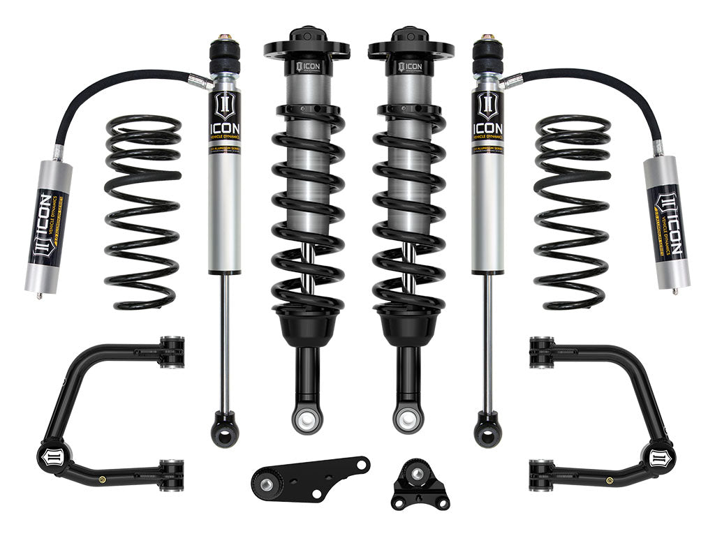 ICON 2024-2026 Toyota Tacoma 1.25-3" Lift, Stage 3 Suspension System, Tubular, Triple Rate Rear Springs