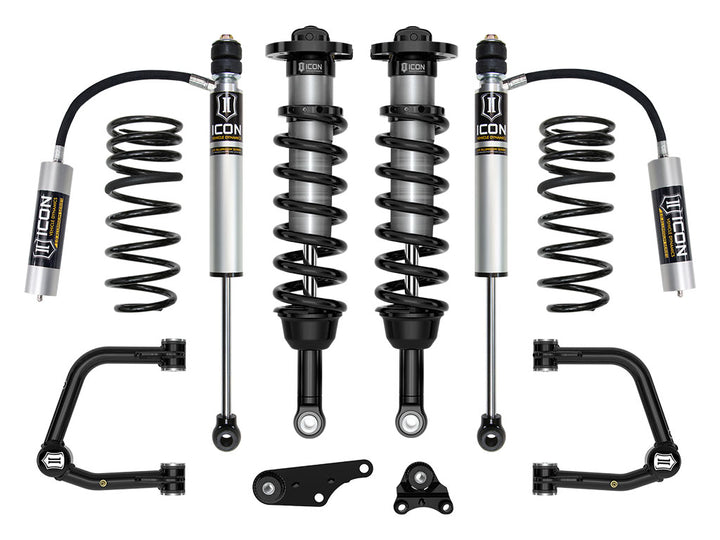ICON 2024-2026 Toyota Tacoma 1.25-3" Lift, Stage 3 Suspension System, Tubular, Triple Rate Rear Springs
