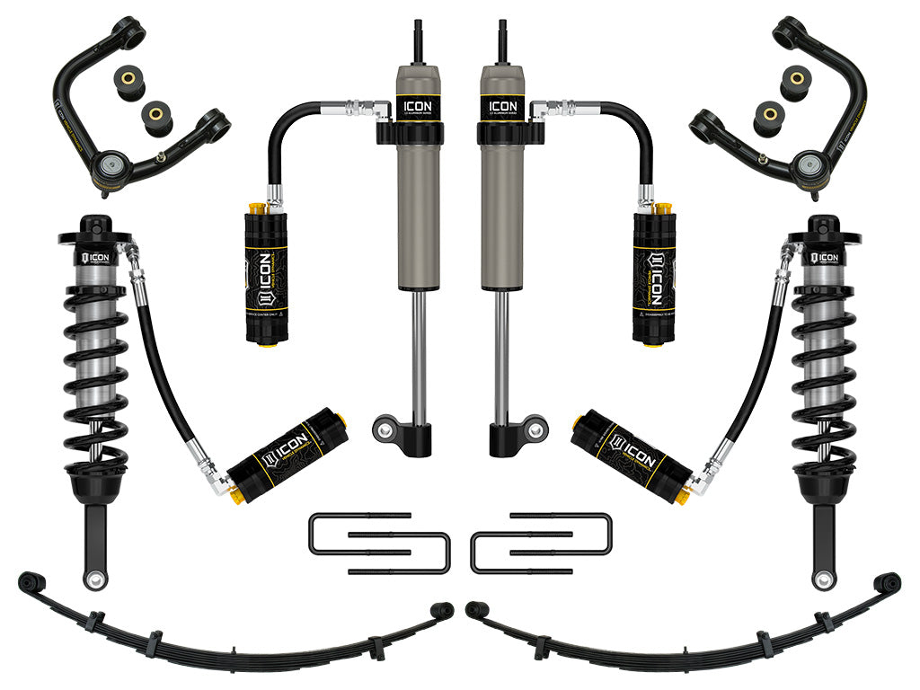 ICON 2005-2015 Toyota Tacoma 0-3.5" Lift/2016-2023 Tacoma 0-2.75" Lift, Stage 9 Suspension System, Tubular, CDCV