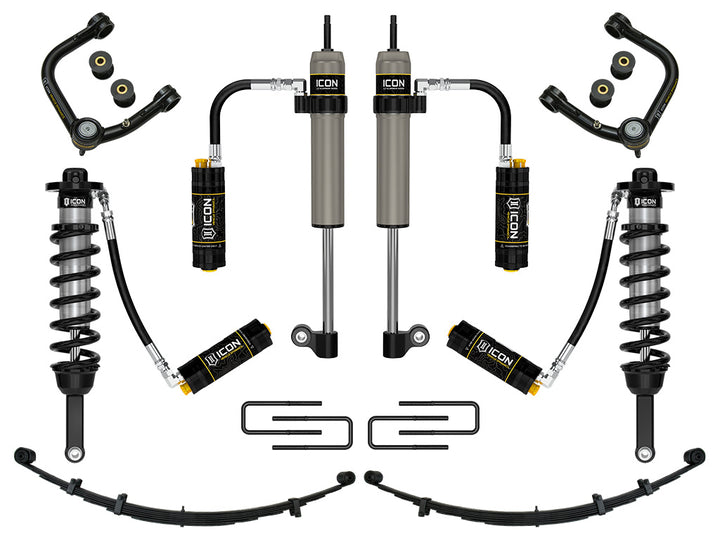 ICON 2005-2015 Toyota Tacoma 0-3.5" Lift/2016-2023 Tacoma 0-2.75" Lift, Stage 9 Suspension System, Tubular, CDCV