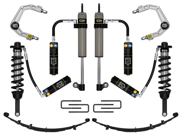 ICON 2005-2015 Toyota Tacoma 0-3.5" Lift/2016-2023 Tacoma 0-2.75" Lift, Stage 9 Suspension System, Billet, CDXS