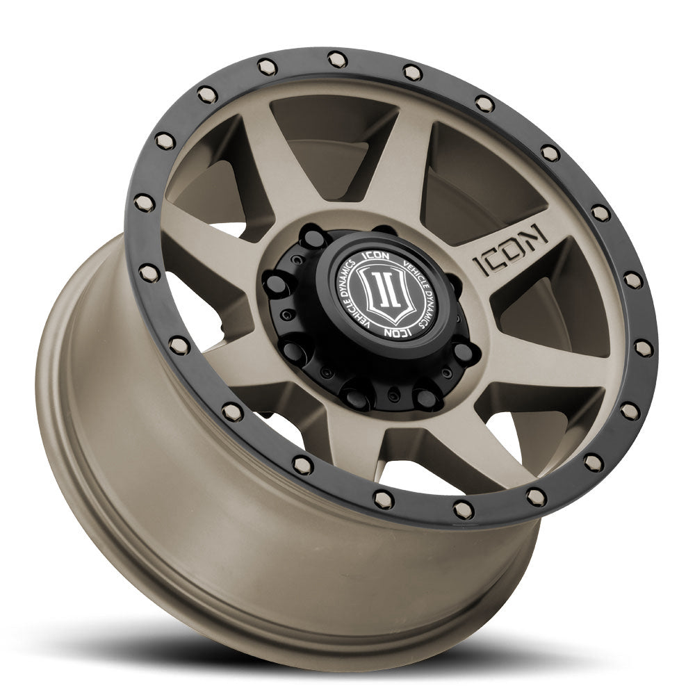 ICON Alloys Rebound HD, Bronze, 17 x 8.5 / 8 x 6.5, 13mm Offset, 5.25" Backspace