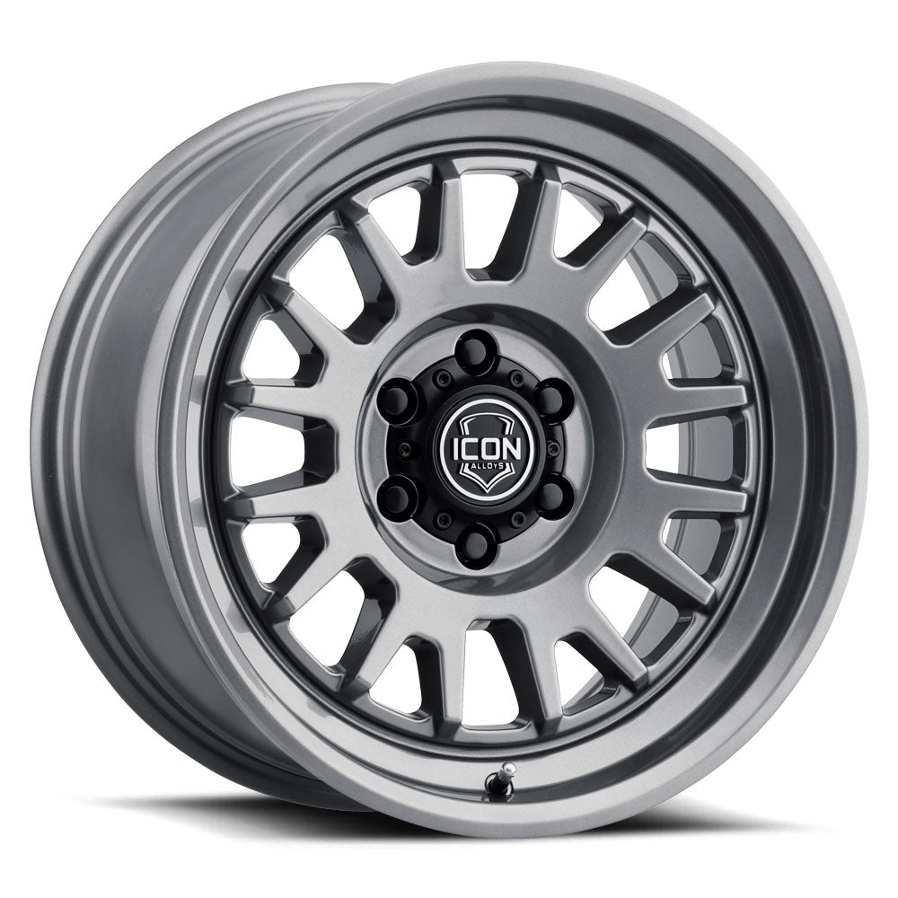 ICON Alloys Anza, Gun Metal, 17 x 8.5 / 6 x 135, 6mm Offset, 5" Backspace