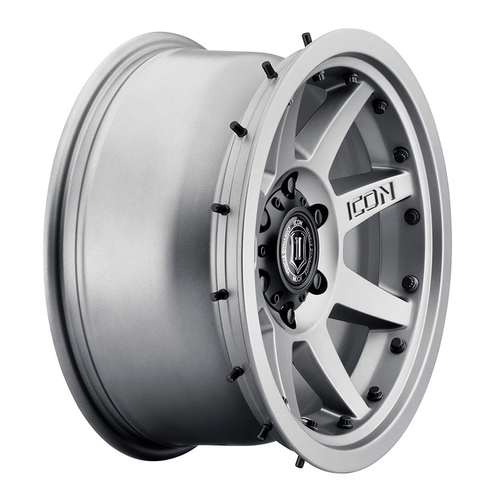 ICON Alloys Rebound Pro, Titanium, 17 x 8.5 / 5 x 5, -6mm Offset, 4.5" BS