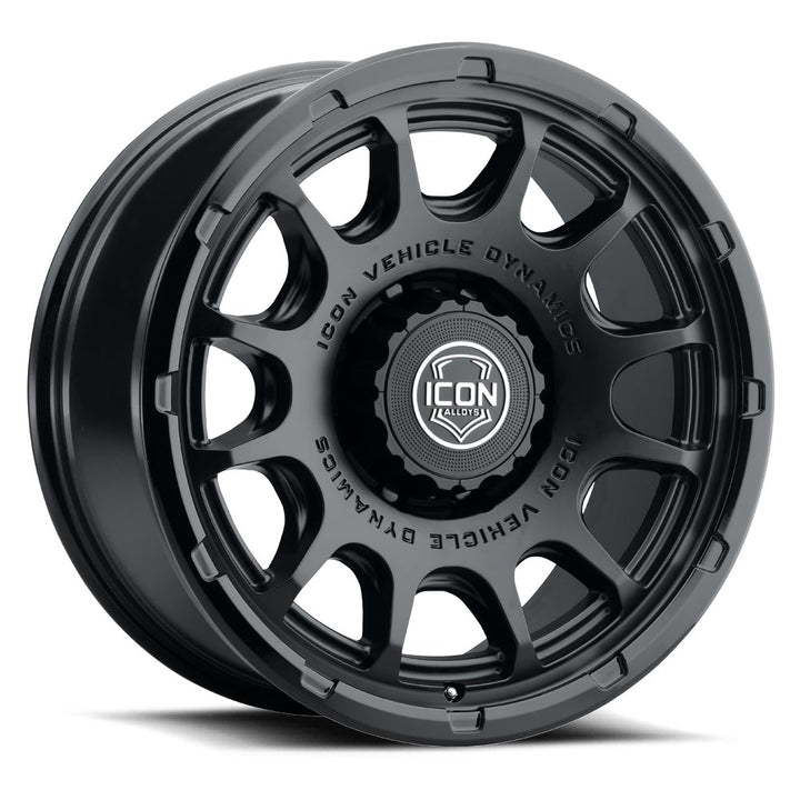 ICON Alloys Rancho, Double Black, 20 x 9 / 8 x 180, 12mm Offset, 5.5" Backspace