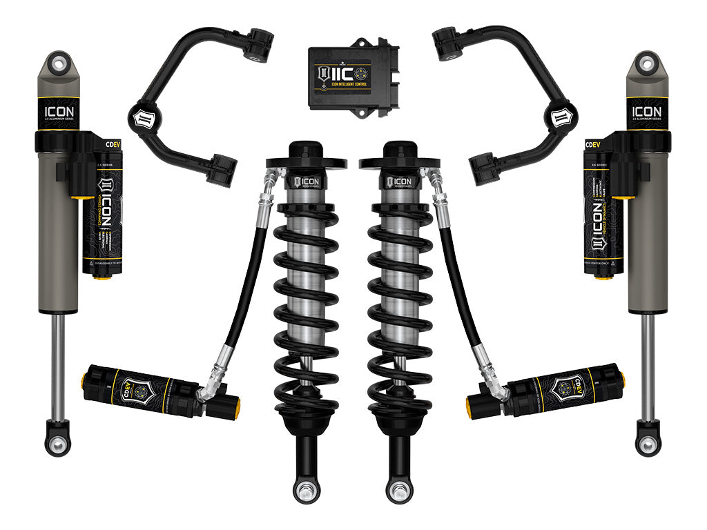 ICON 2021-2026 Ford F-150 2WD, 0-3" Lift, Stage 5 Suspension System, Tubular, CDEV