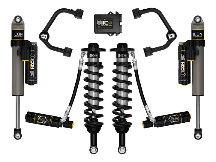 ICON 2021-2026 Ford F-150 2WD, 0-3" Lift, Stage 5 Suspension System, Tubular, CDEV