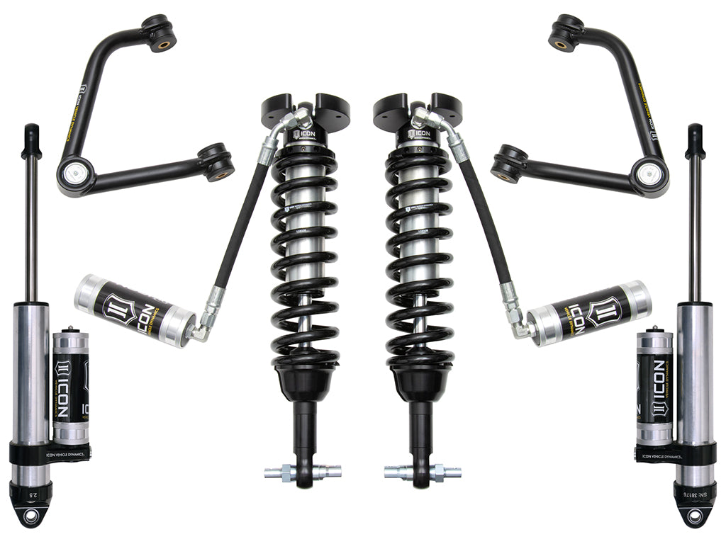 ICON 2019-2026 Chevrolet Silverado 1500/GMC Sierra 1500, 1.5-3.5" Lift, Stage 3 Suspension System, Tubular