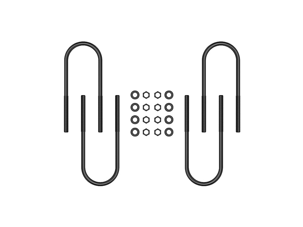 ICON 1999-2010 Ford F-250/F-350 (SRW) Super Duty/2000-2005 Ford Excursion, Rear, 12” U-Bolt Kit