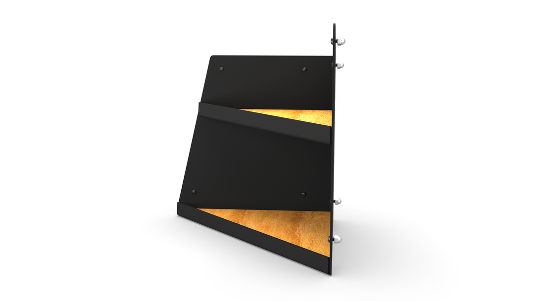 Left Hand Angled Shelf - Black
