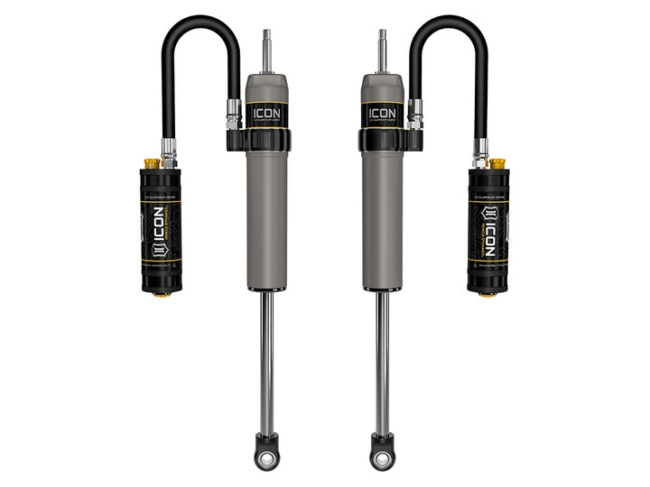 ICON 1996-2002 Toyota 4Runner, 0-2" Lift, Rear, V.S. 2.5 Aluminum Series Shock Absorbers, Remote Reservoir w/ CDCV, Pair