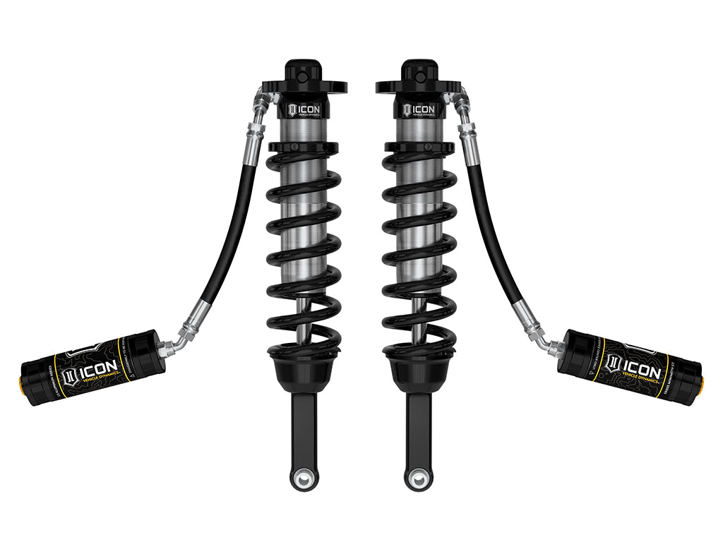 ICON 2005-2023 Toyota Tacoma, 0-3.5"/0-2.75" Lift, Front, V.S. 2.5 Series Coilover Kit, Extended Travel, Remote Reservoir, 700 lbs/in Coils, Pair