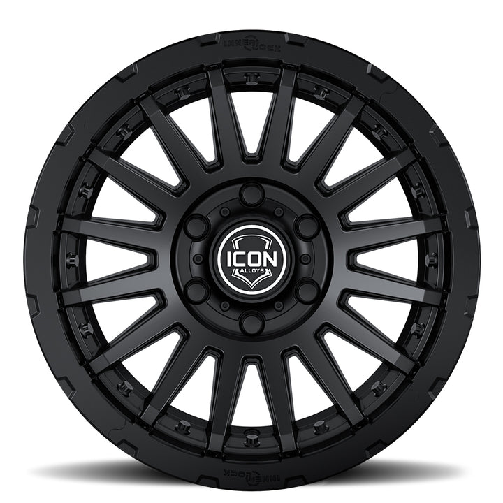 ICON Alloys Recon Pro, Satin Black, 18 x 9 / 6 x 5.5, 25mm Offset, 6" BS