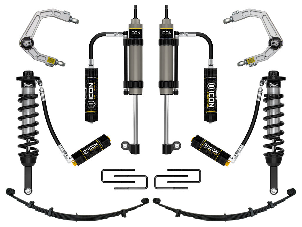 ICON 2005-2015 Toyota Tacoma 0-3.5" Lift/2016-2023 Tacoma 0-2.75" Lift, Stage 10 Suspension System, Billet, CDCV