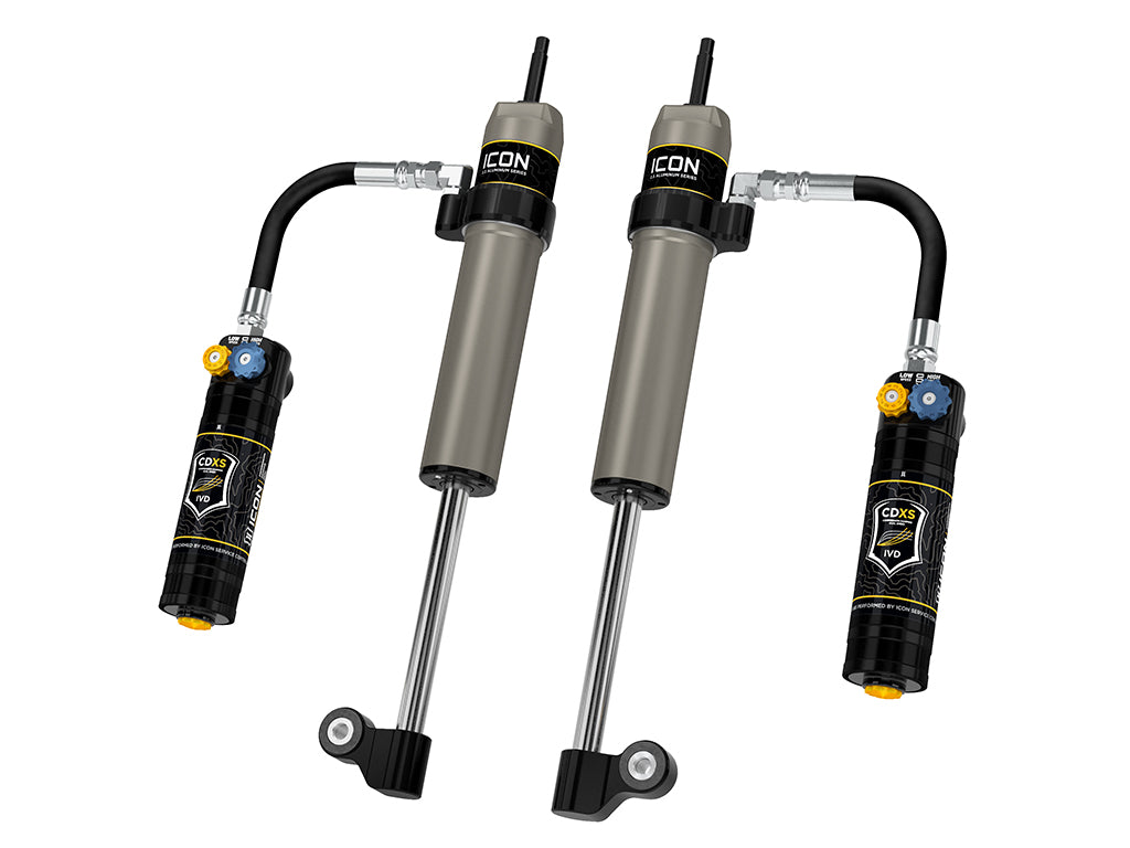 ICON 2005-2023 Toyota Tacoma, Rear, V.S. 2.5 Aluminum Series RXT Shock Absorbers, Remote Reservoir w/ CDXS, Pair