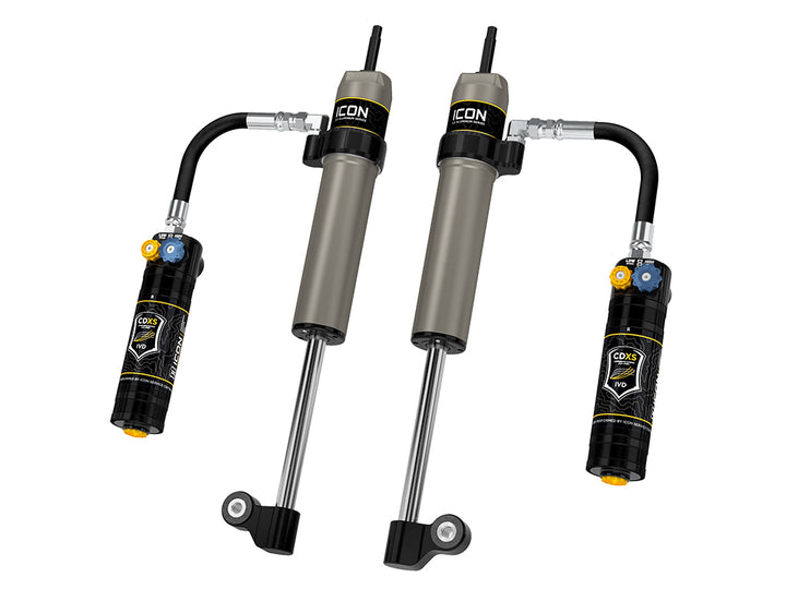 ICON 2005-2023 Toyota Tacoma, Rear, V.S. 2.5 Aluminum Series RXT Shock Absorbers, Remote Reservoir w/ CDXS, Pair