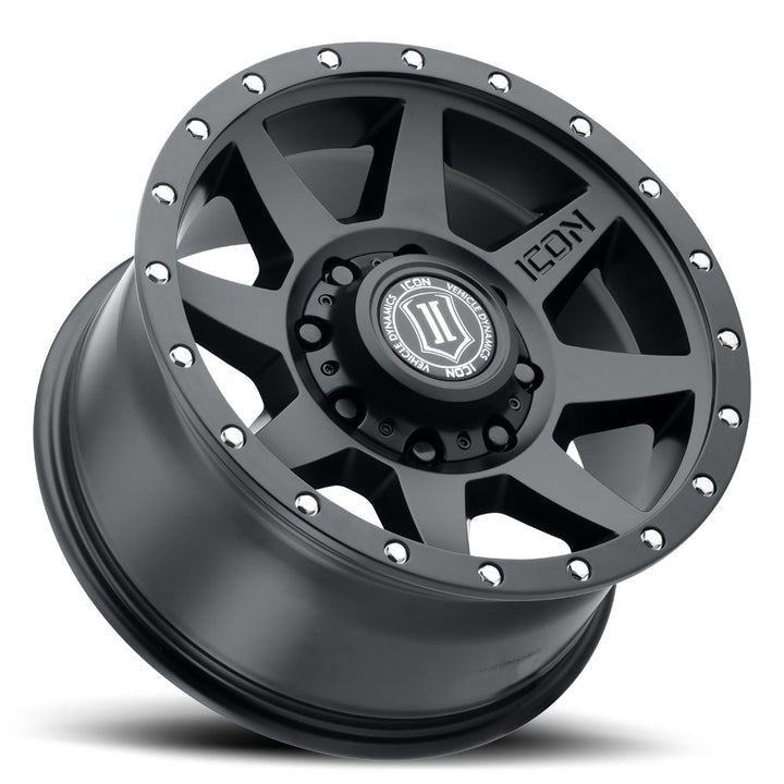 ICON Alloys Rebound HD, Satin Black, 18 x 9 / 8 x 170, 6mm Offset, 5.25" Backspace