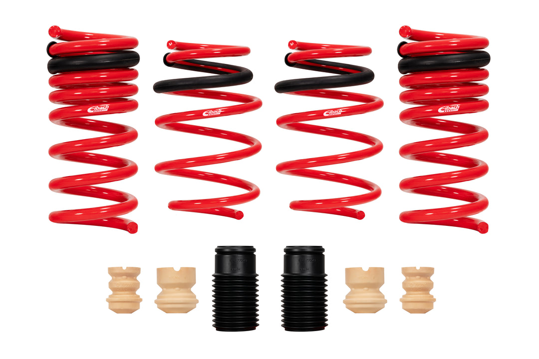 Eibach Sportline Kit Set of 4 Red Steel Lowering Springs for 2015 Ford Mustang