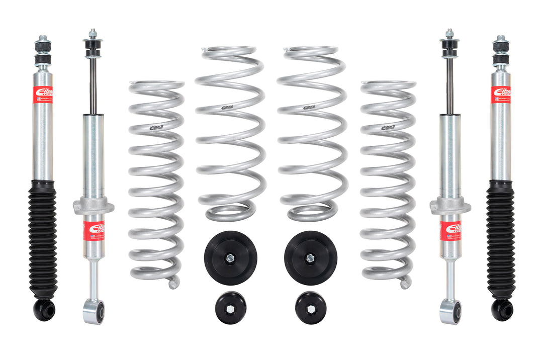 Eibach PRO-TRUCK Lift System (Stage 1) - Set of 4 Shocks and 4 Springs for Enhanced Off-Road Performance