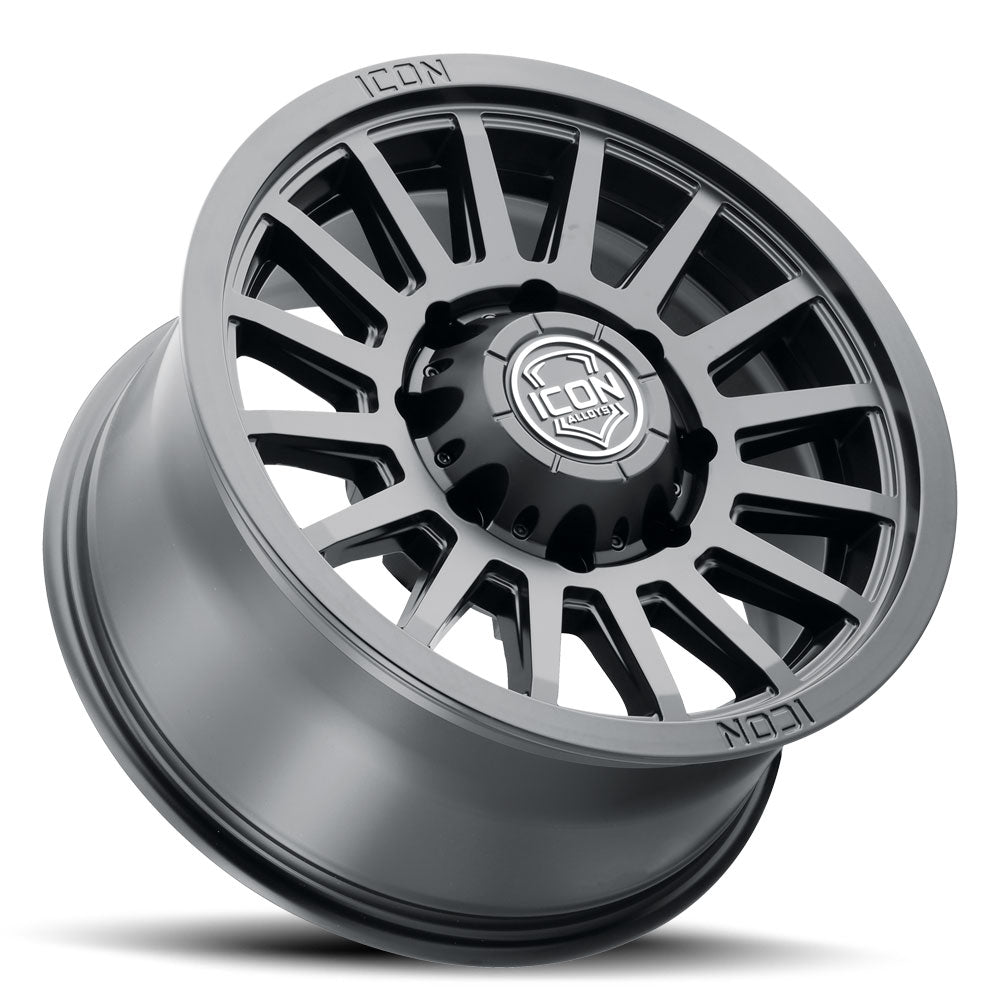 ICON Alloys Recon SLX, Satin Black, 18 x 9 / 8 x 6.5, 12mm Offset, 5.5" Backspace