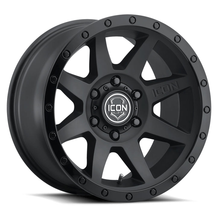 ICON Alloys Rebound, Double Black, 20 x 9 / 5 x 5, -12mm Offset, 4.5" BS