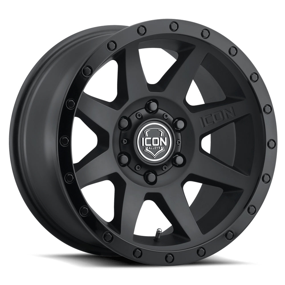 ICON Alloys Rebound, Double Black, 20 x 9 / 6 x 5.5, 0mm Offset, 5" BS