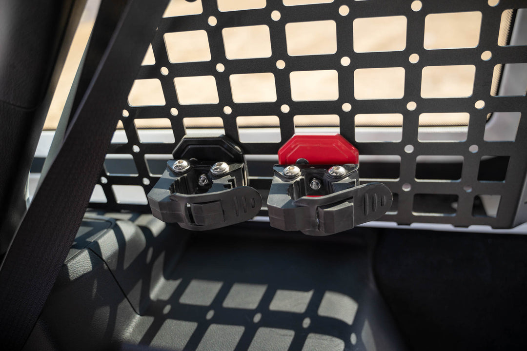 Quick Release Molle Panel Tool Mounts Red