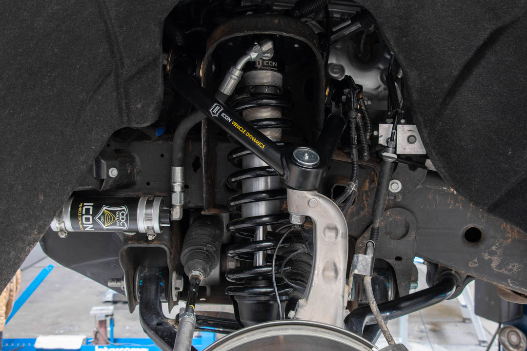 ICON 2019-2026 Chevrolet Silverado1500/GMC Sierra 1500, 1.5-3.5” Lift, Front, V.S. 2.5 Series Coilover Kit, Extended Travel, Remote Reservoir, Pair