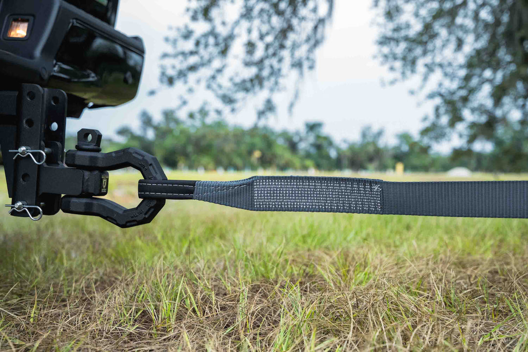 BulletProof Medium Duty 2.5" Tow Strap - Branded Black