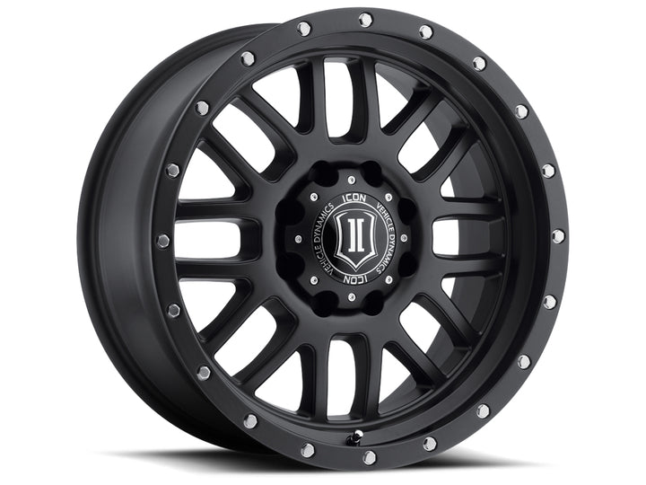 ICON Alloys Alpha, Satin Black, 20 x 9 / 8 x 6.5, 19mm Offset, 5.75" Backspace