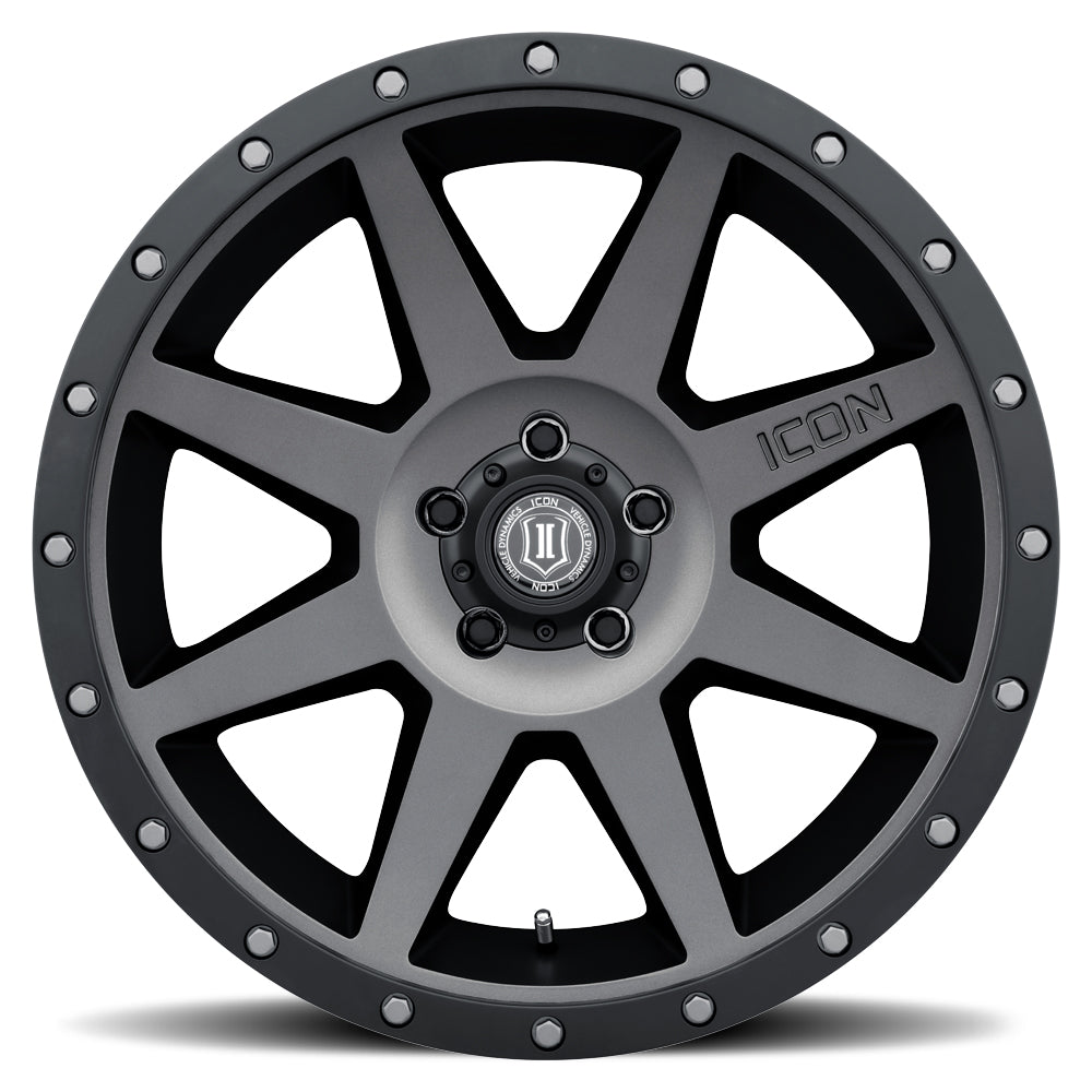 ICON Alloys Rebound, Titanium, 20 x 9 / 5 x 5, -12mm Offset, 4.5" BS