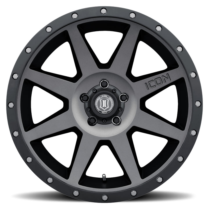 ICON Alloys Rebound, Titanium, 20 x 9 / 6 x 5.5, 0mm Offset, 5" BS