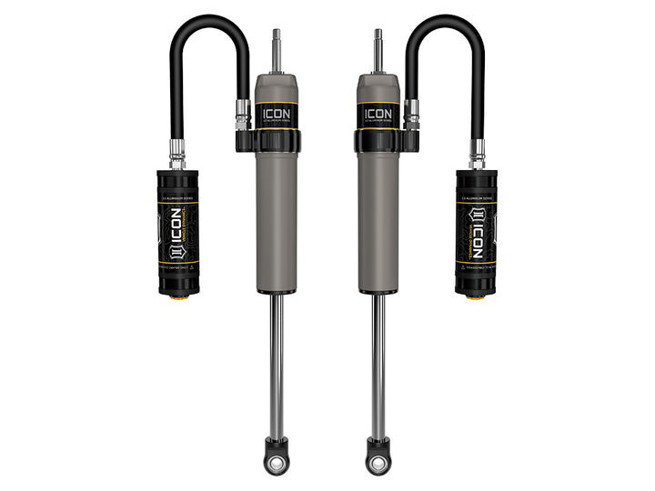 ICON 1996-2002 Toyota 4Runner, 0-2" Lift, Rear, V.S. 2.5 Aluminum Series Shock Absorbers, Remote Reservoir, Pair