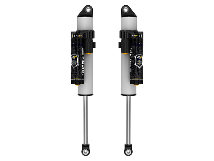 ICON 2011-2026 GM 2500/3500 HD, 0-2" Lift, Rear, V.S. 3.0 Series Shock Absorbers, Remote Reservoir w/ CDEV, Pair