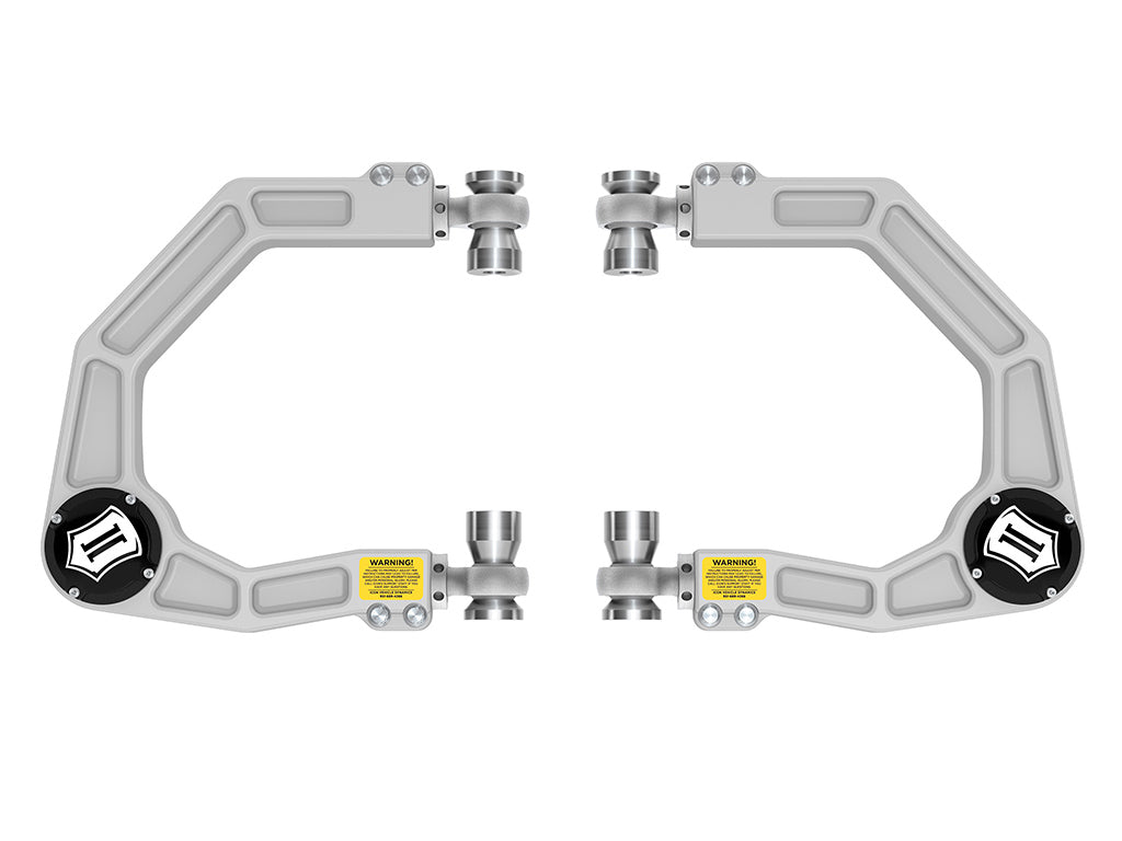 ICON 2021-2026 Ford Bronco, Billet Upper Control Arms with Delta Joint Pro, Kit